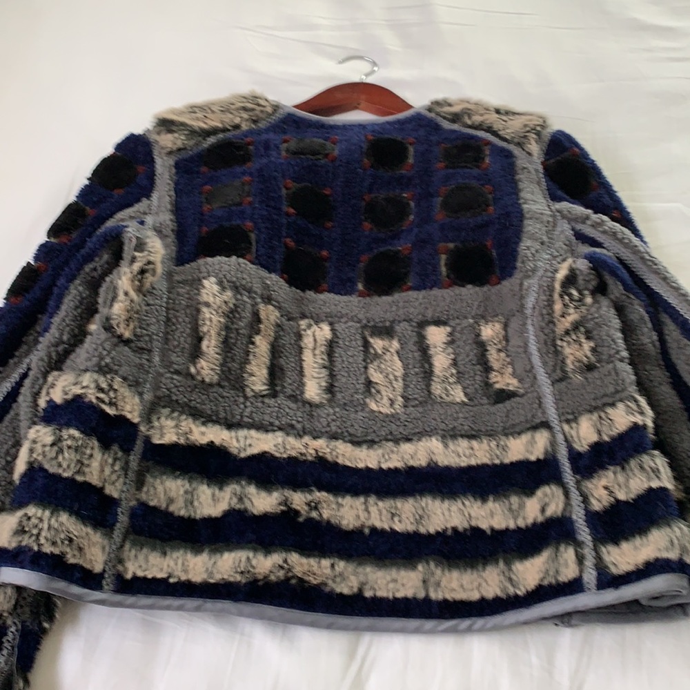 Fur and wool coat - Picture 5 of 9